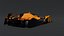3D model F1 Concept Racing Car Triple Color Pack White Orange Blue