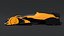 3D model F1 Concept Racing Car Triple Color Pack White Orange Blue