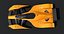 3D model F1 Concept Racing Car Triple Color Pack White Orange Blue