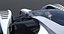 3D model F1 Concept Racing Car Triple Color Pack White Orange Blue