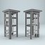 Old gas station elements 3D model