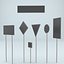 Old gas station elements 3D model