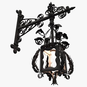 3ds max old lamppost street