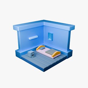 Low Poly House  Game Ready 3D Model
