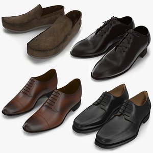Man Shoes Collection 3D model