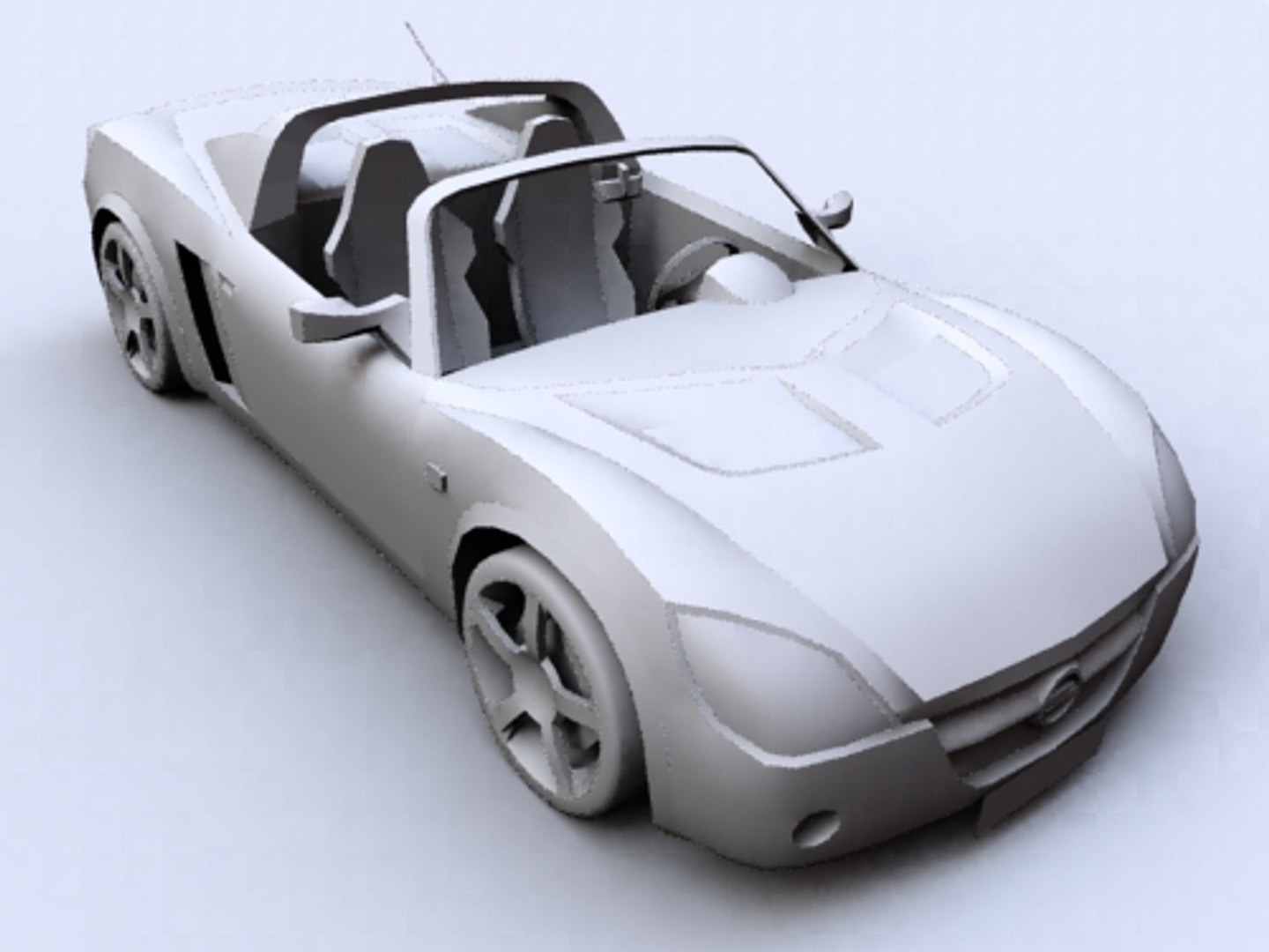 Opel Speedster Car 3d Model