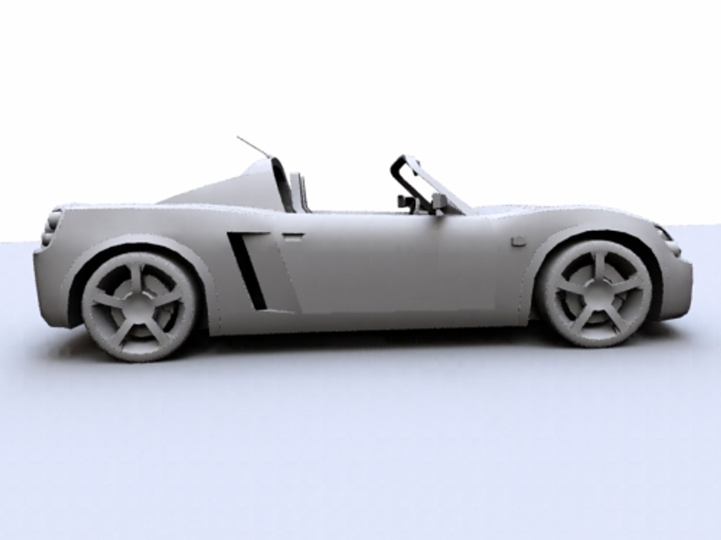 Opel Speedster Car 3d Model