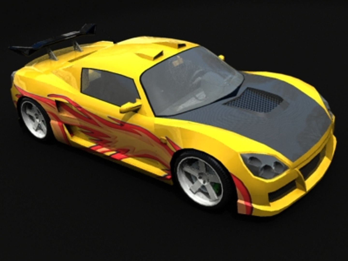 Opel Speedster Car 3d Model