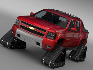3d chevrolet avalanche z71 crawler model