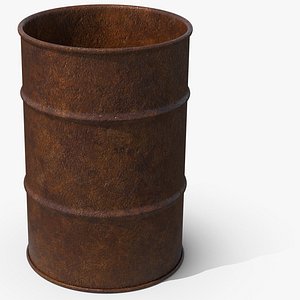 Rusty Metal Barrel