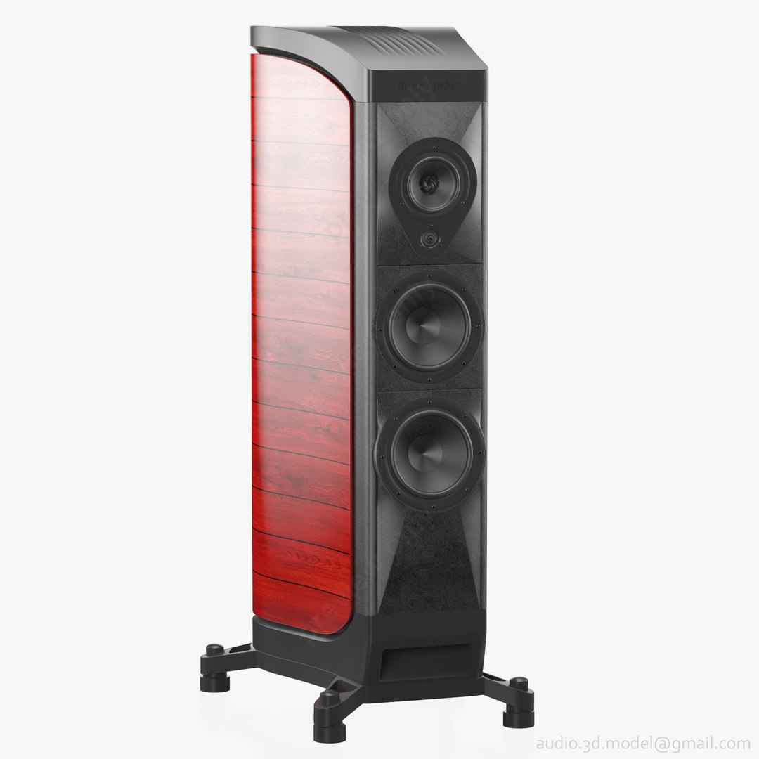 3d Flagship Sonus Faber Red Model