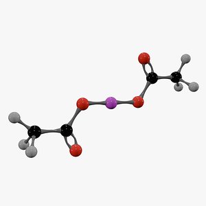 Mercuric Acetate Molecule 3D