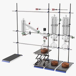 Distilling Stand with Flasks