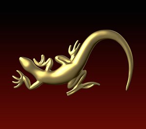 3D Lizard 3D print ready model
