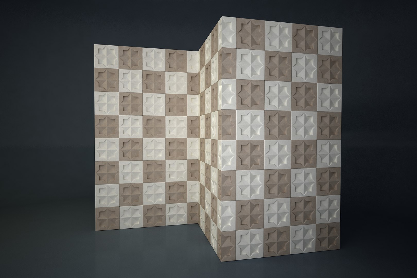 3D Pattern Wall - TurboSquid 1445385