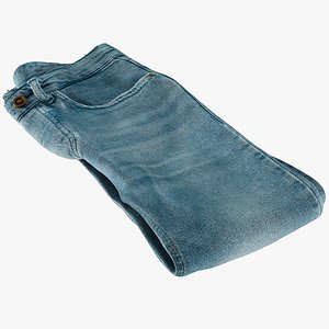 3D realistic women s jeans model