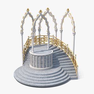 tribune castle 3D model