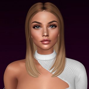 Penteado feminino, cabelo Modelo 3D $9 - .3ds .blend .dae .fbx