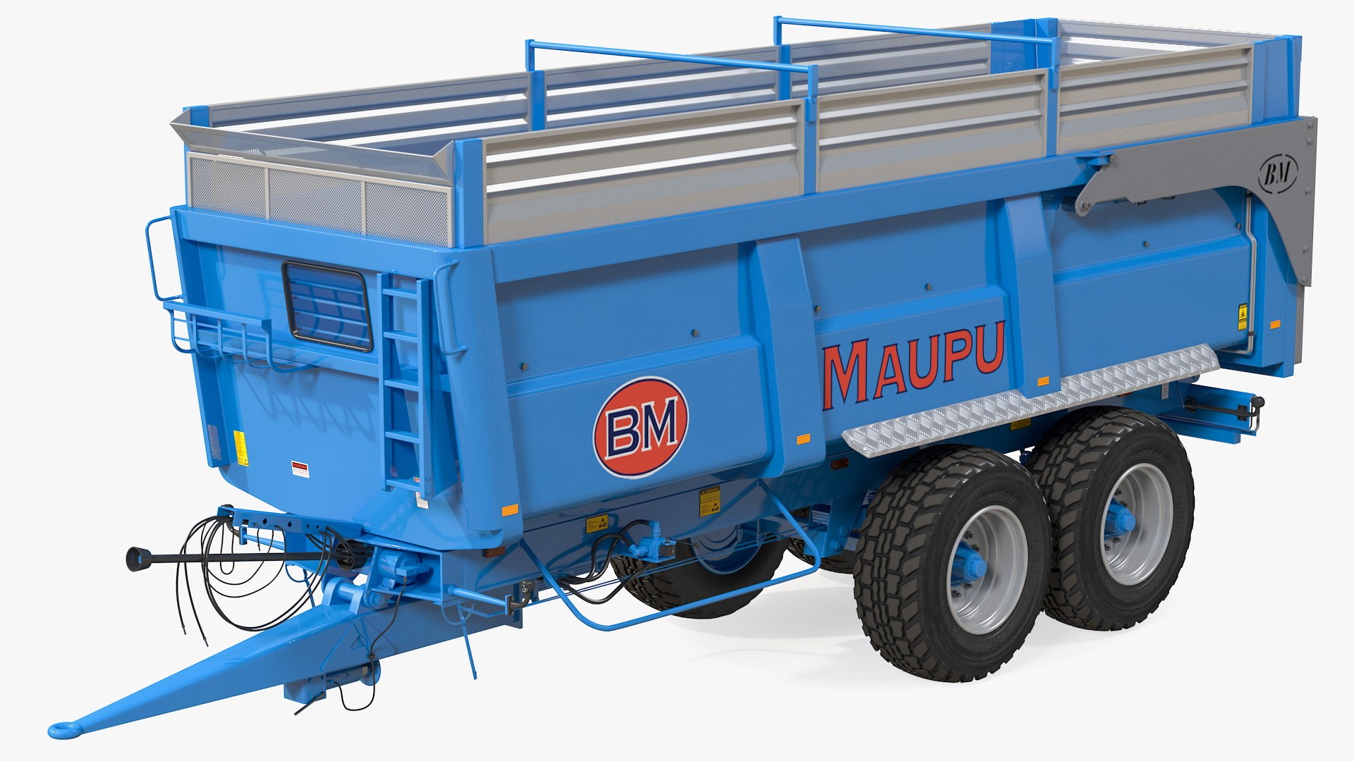 Maupu 18t Body Tipper Trailer Clean 3D model preview