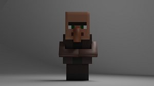 villager minecraft 3D