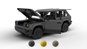 3D Slate Truck Fastback SUV 2027 HQ 3d model