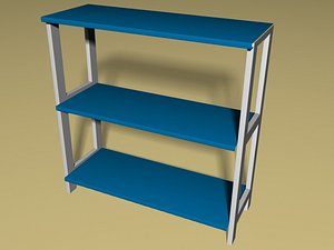 3d model of simple shelf stand