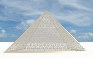 big hexagon pyramid 3d model
