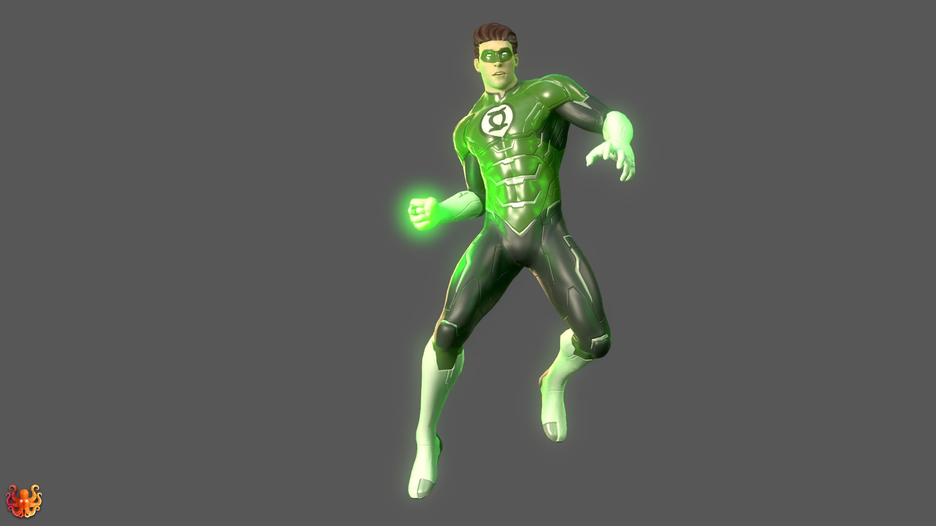 3D Green Lantern Hal Jordan Rig - TurboSquid 2274750