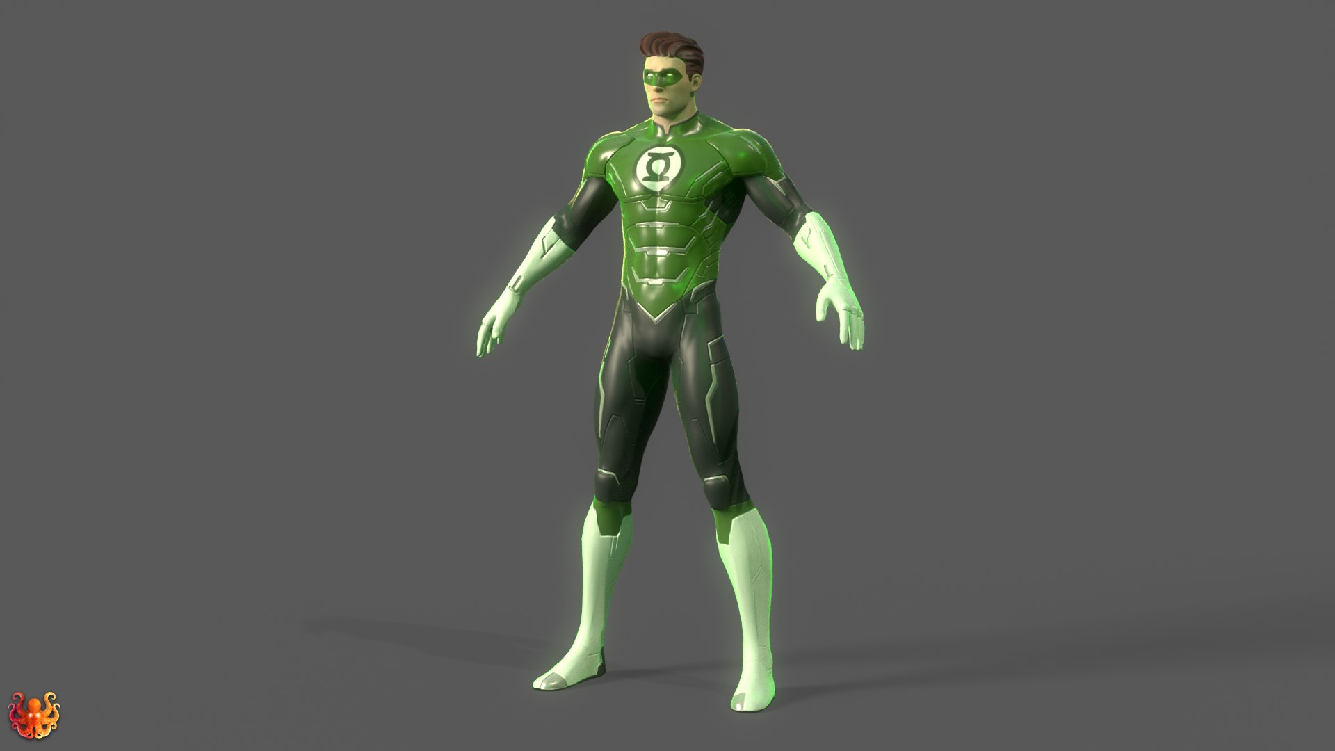 3D Green Lantern Hal Jordan Rig - TurboSquid 2274750