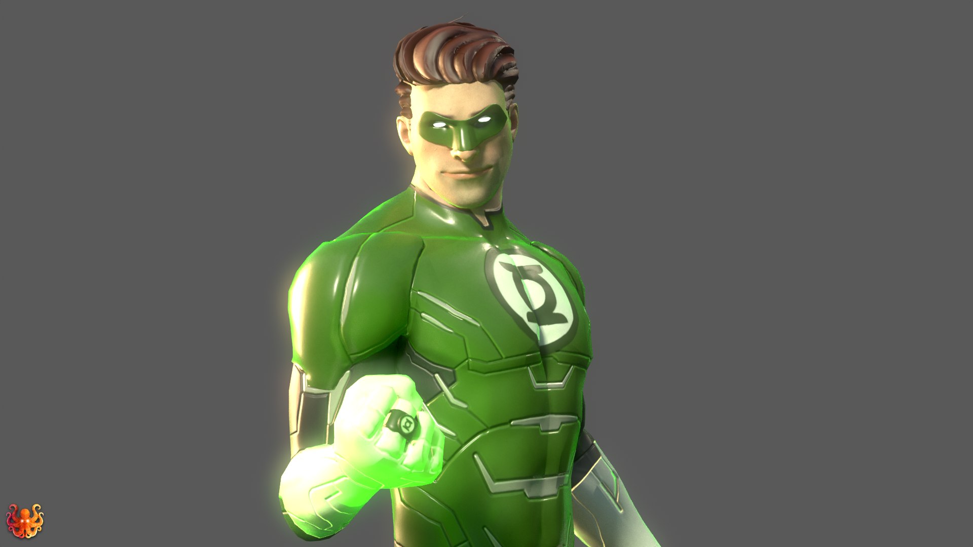 3D Green Lantern Hal Jordan Rig - TurboSquid 2274750