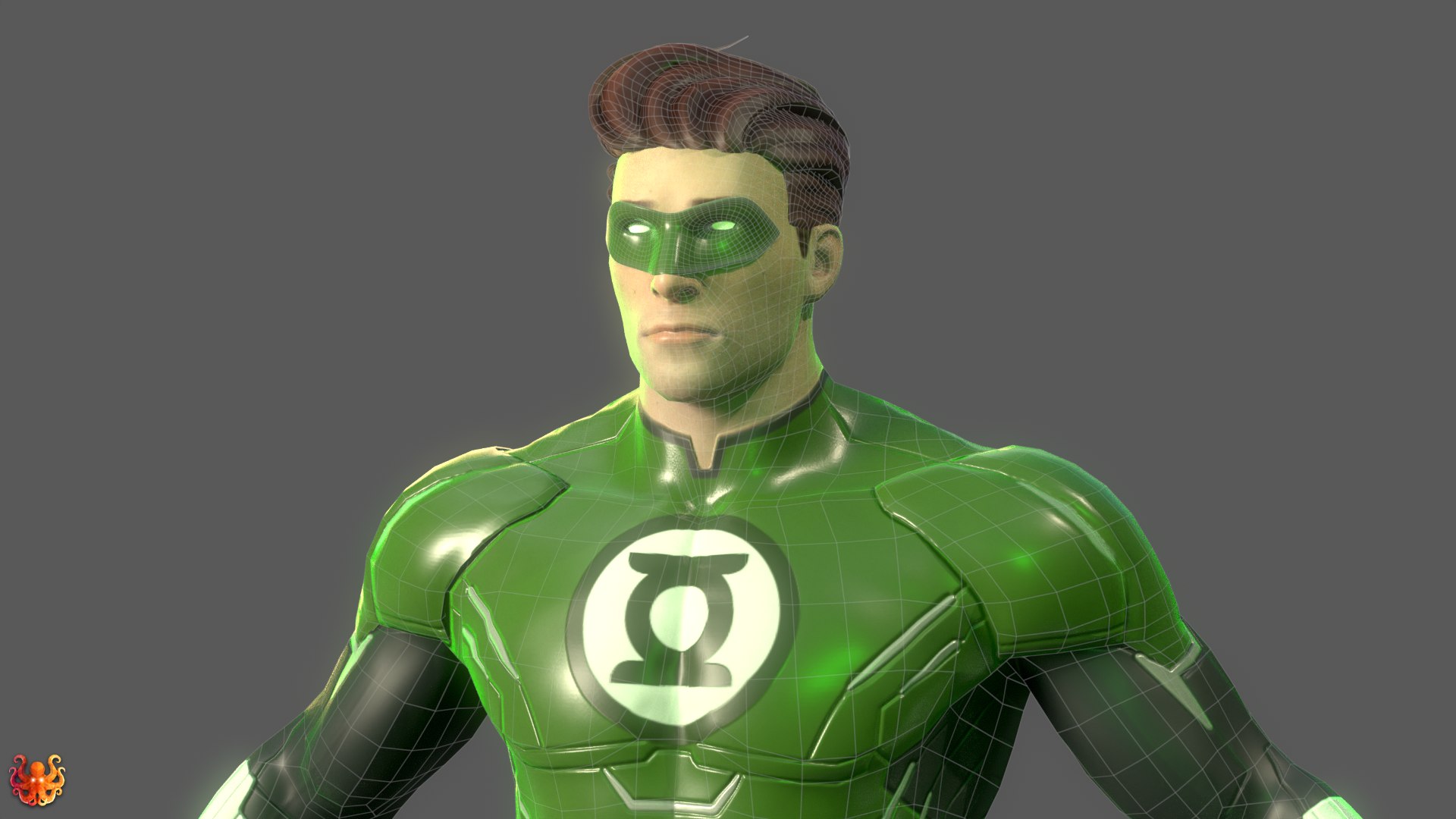 3D Green Lantern Hal Jordan Rig - TurboSquid 2274750