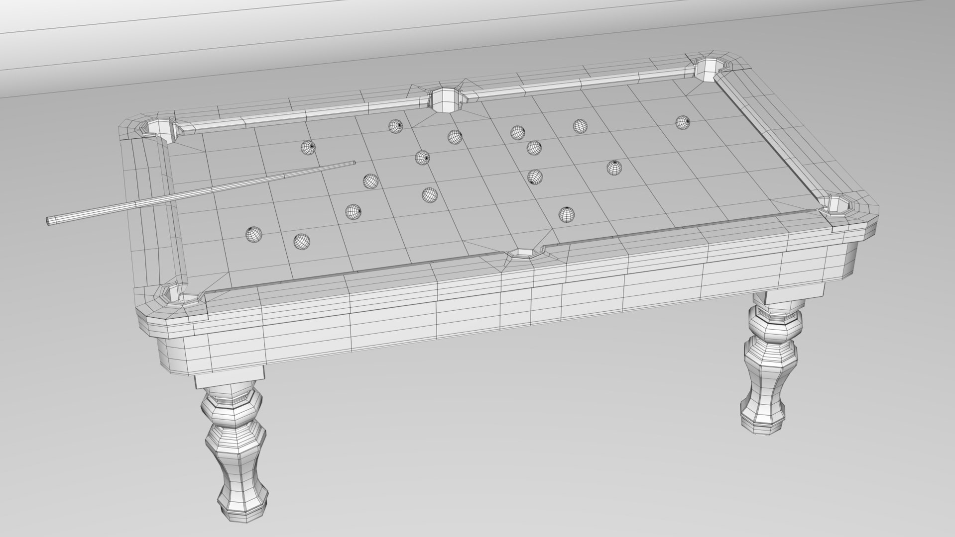 Billiards Table Model - TurboSquid 1980535