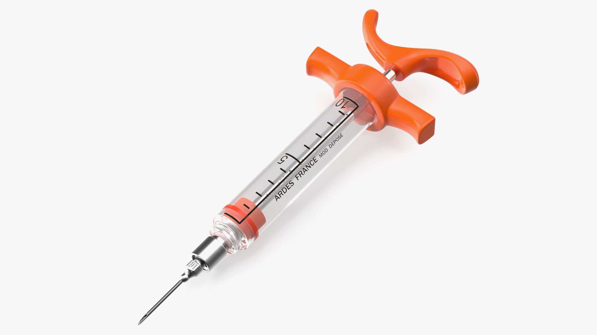 Veterinary Vaccine Syringe ARDES 10ml 3D model preview