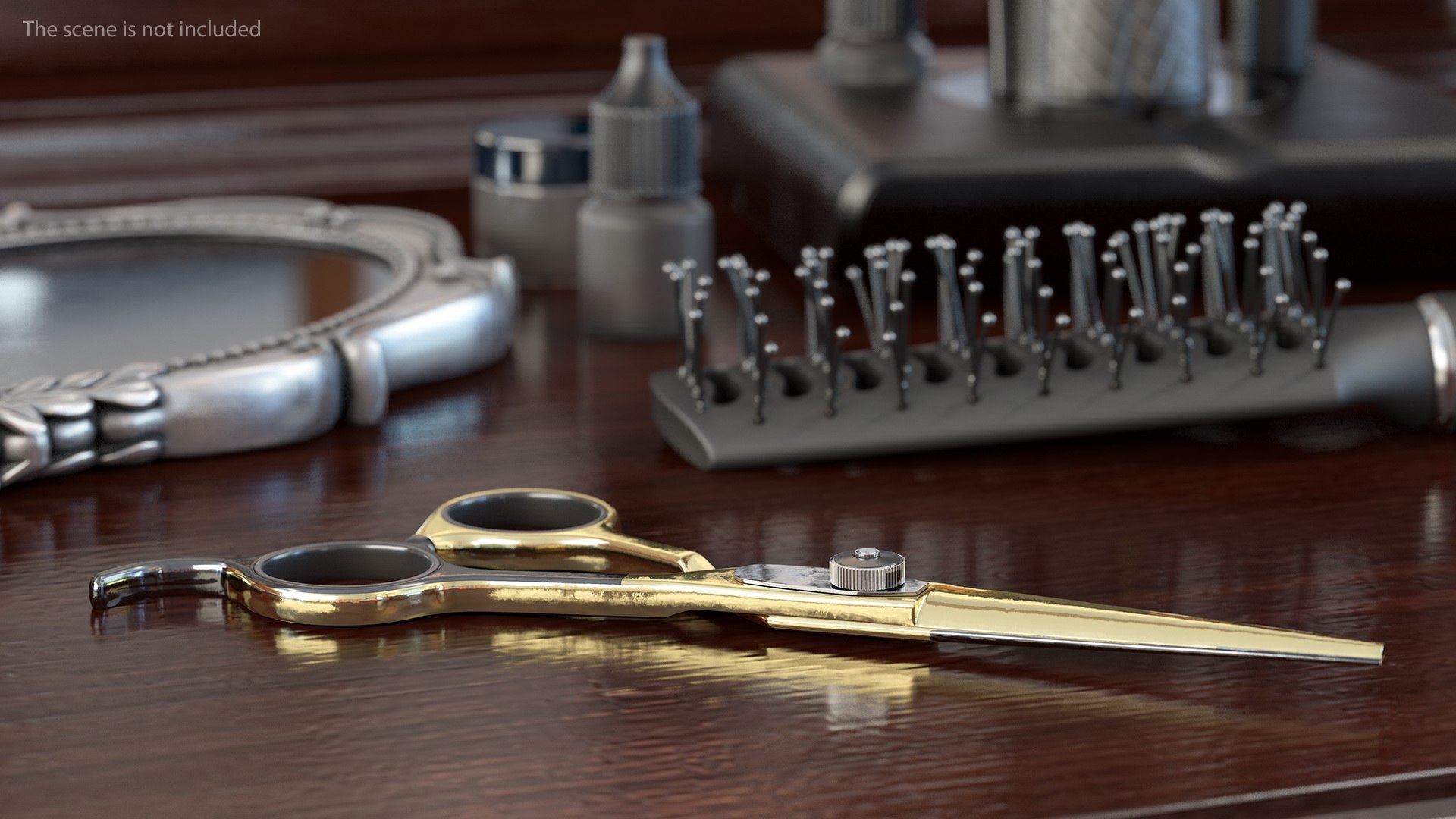 ShearGuru Professional Straight Edge Scissors 3D model preview
