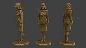 CzechoSlovak Female Communist Police FCCP1 1 3D