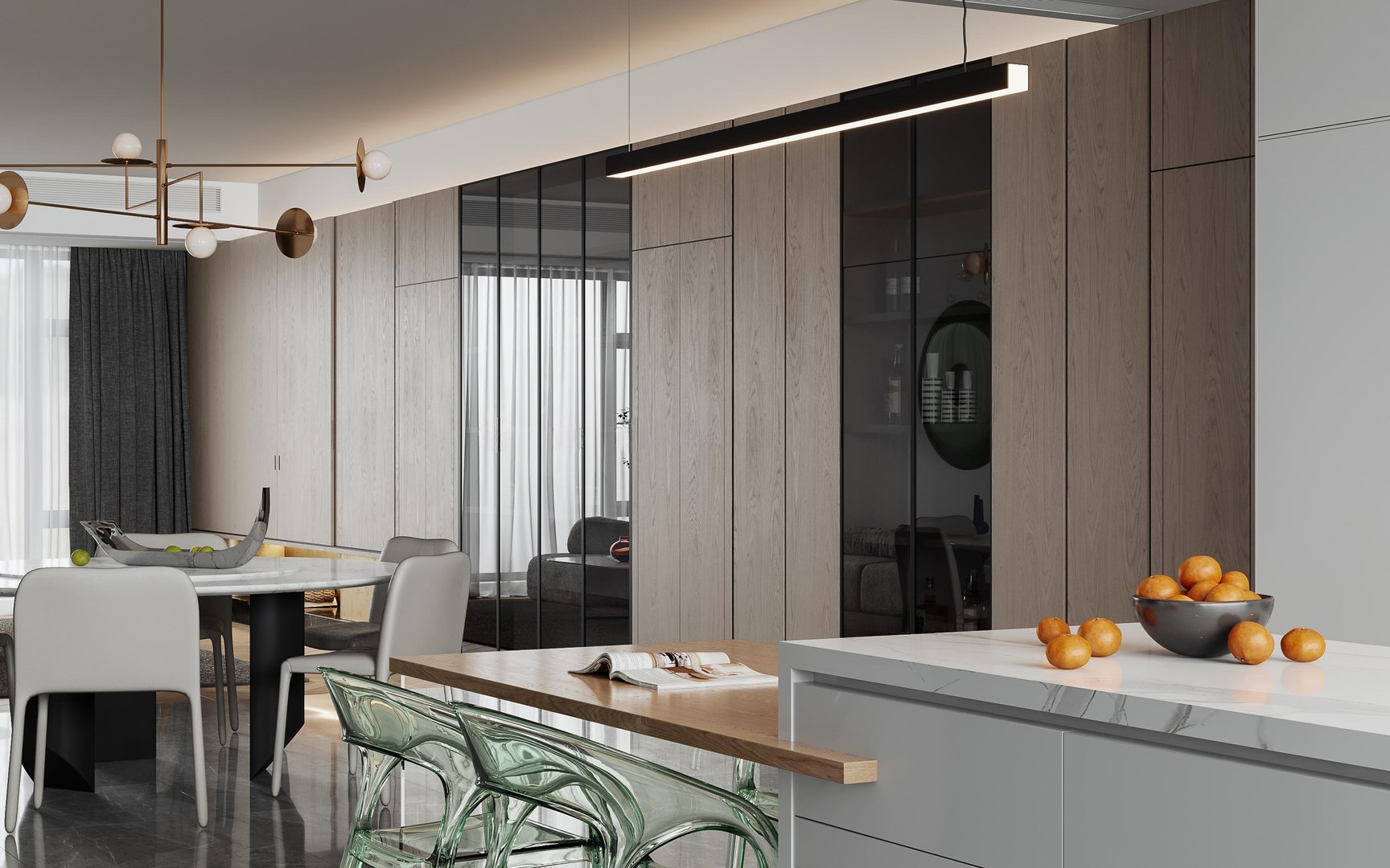 Living Room Dining Room Model - TurboSquid 2311029