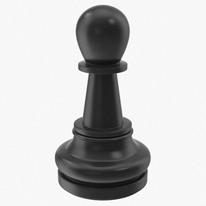 3D model chess pawn