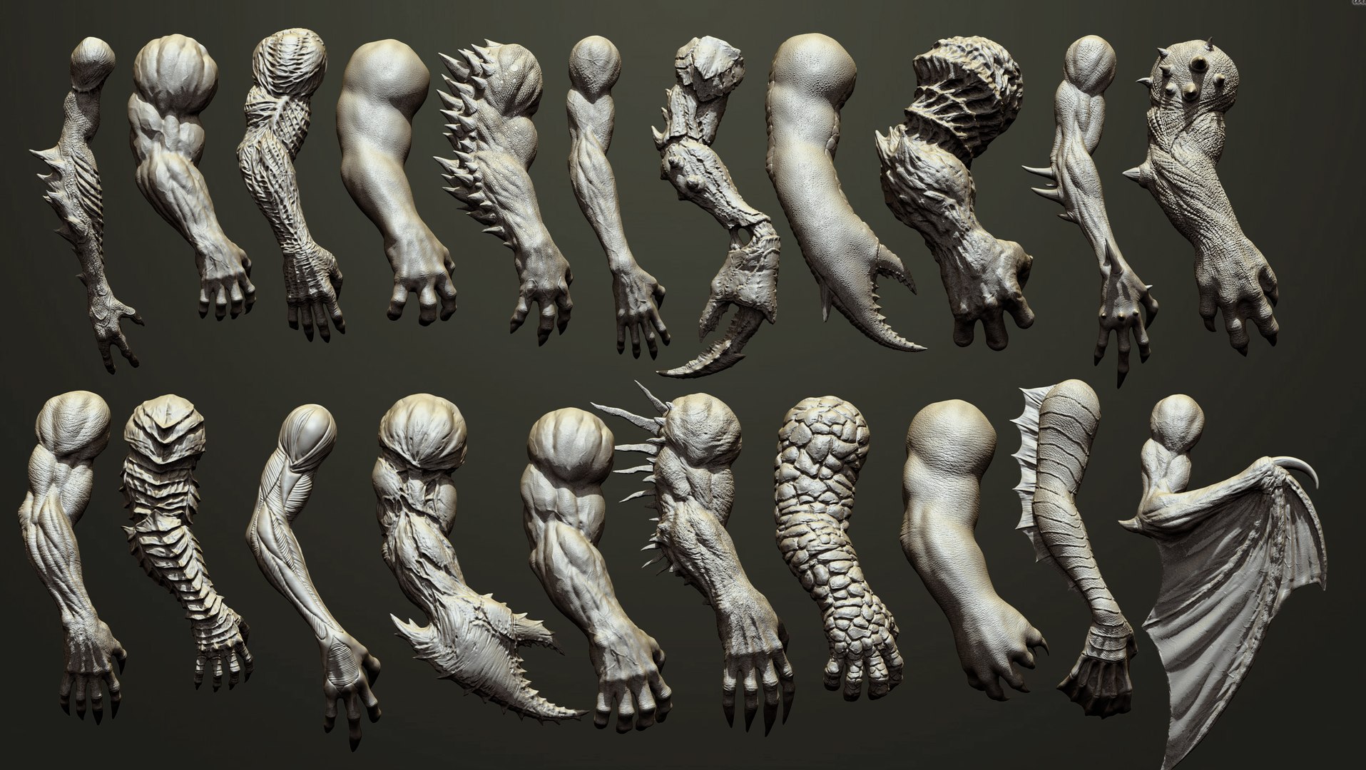 3D 25 Creature arms model https://p.turbosquid.com/ts-thumb/He/bVl7u5/Gj/psd_for_covers2/jpg/1663160406/1920x1080/fit_q87/2ce78ce656d154f9118f67c38a42ead8a02c5f72/psd_for_covers2.jpg