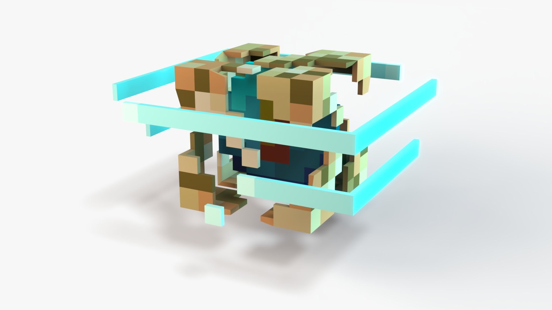 Minecraft Conduit Rig Model - TurboSquid 2532321