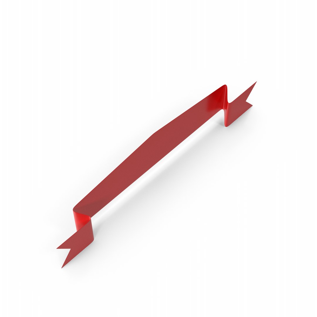 Red Ribbon Label Model - TurboSquid 2281092