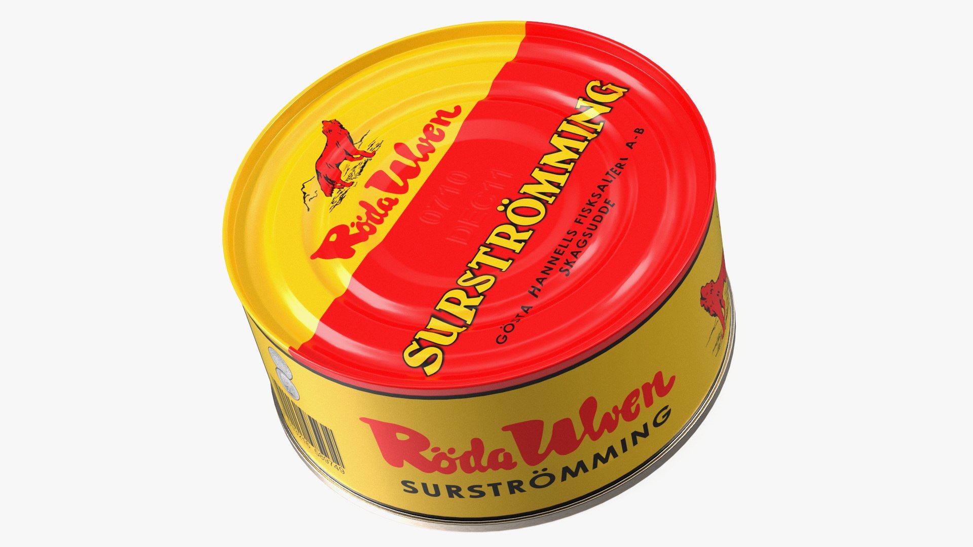 Tin with Surstromming Fish 475g 3D model TurboSquid 2144481