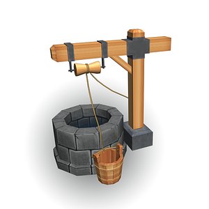 Water Well Low Poly