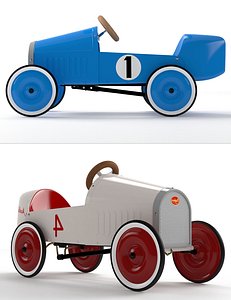 rh montlhery pedal car 3D model