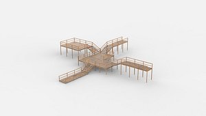 3D Seaside Pier 03 3D model