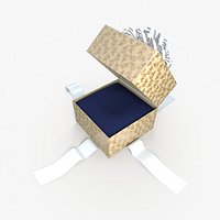 Christmas BOX Jewelbox Ribbon2 cream