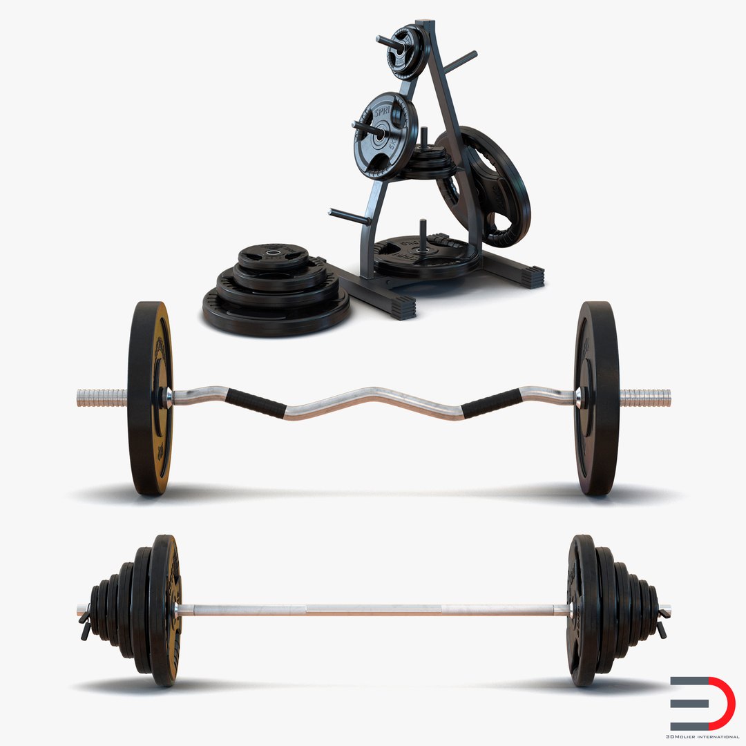 Barbells 3D Models Collection 2 3D model preview
