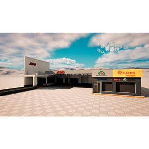 Central de Autobuses ADO Huejutla 3D model