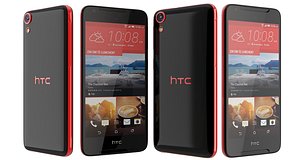 3d model htc desire 628 black
