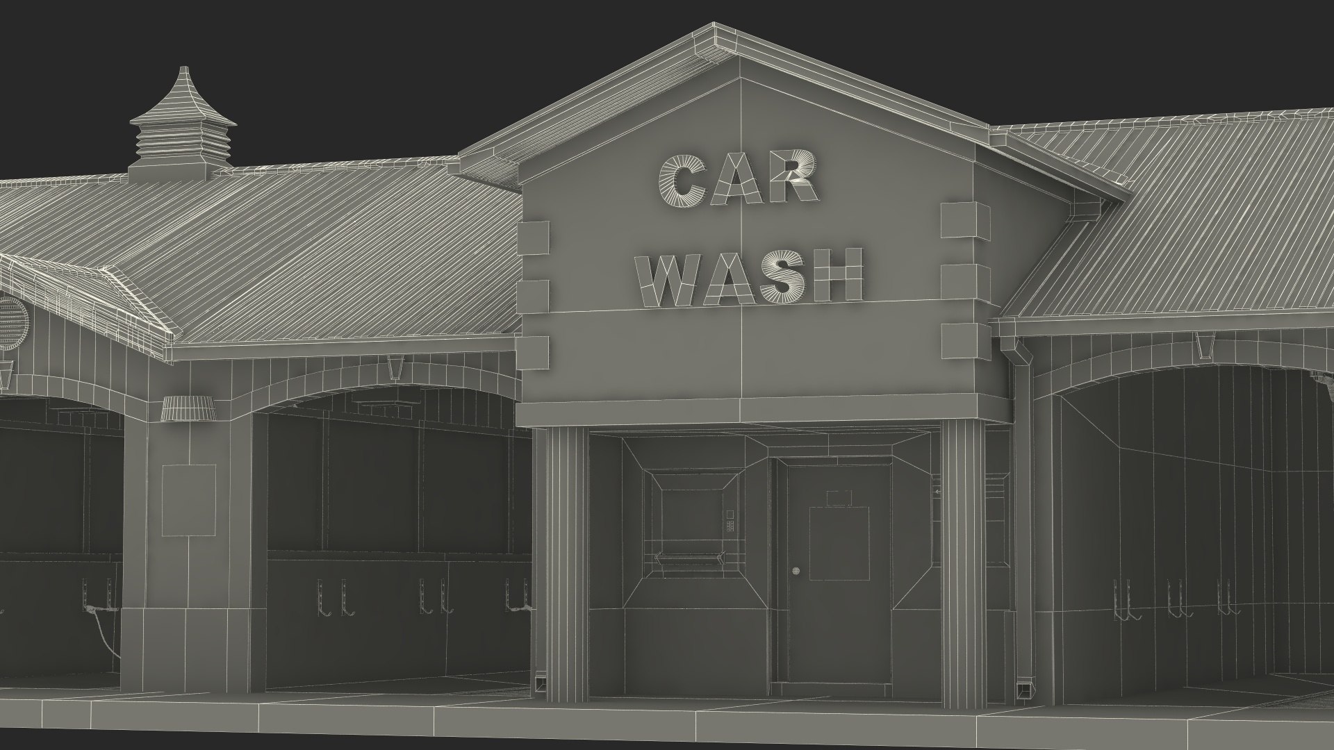 Simple Interior Car Wash Building model - TurboSquid 2094591