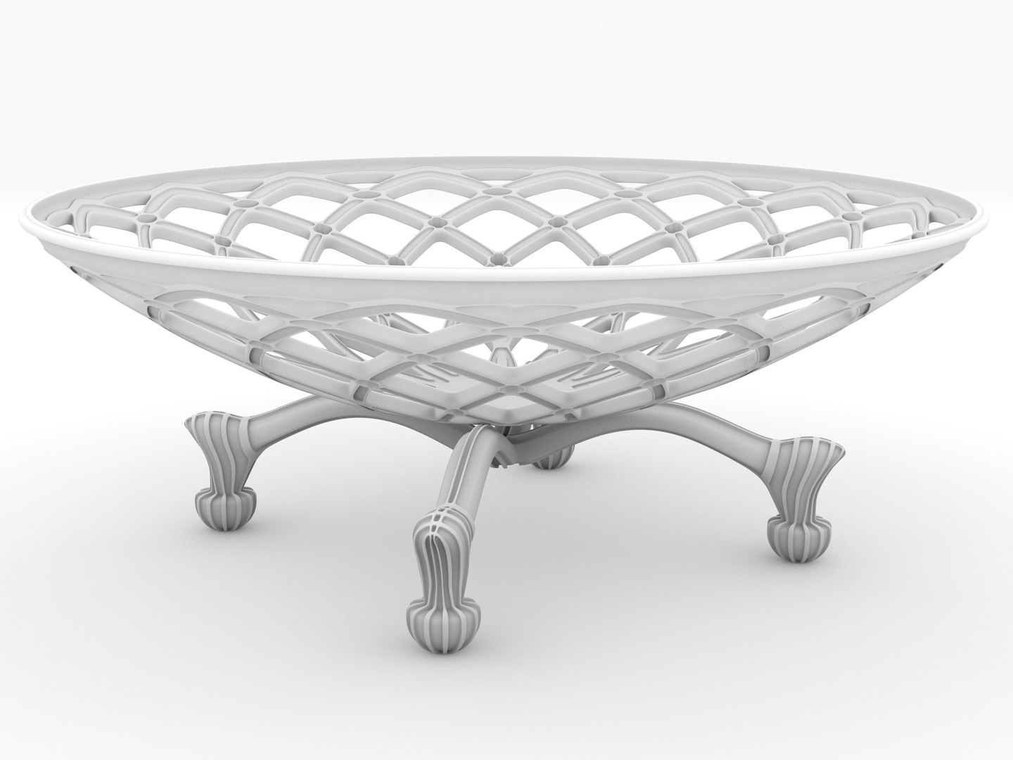 Decorative Fruit Bowl 3D Model TurboSquid 1222026